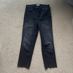 High waisted black boyfriend jeans 😊